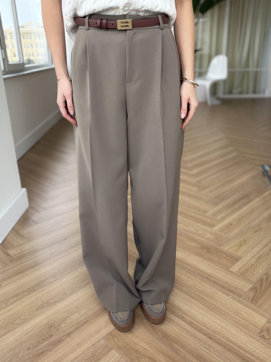 Premium Poliviskon Kumaş Haki Pantolon
