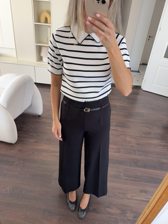 Rita Kemerli Siyah Pantolon