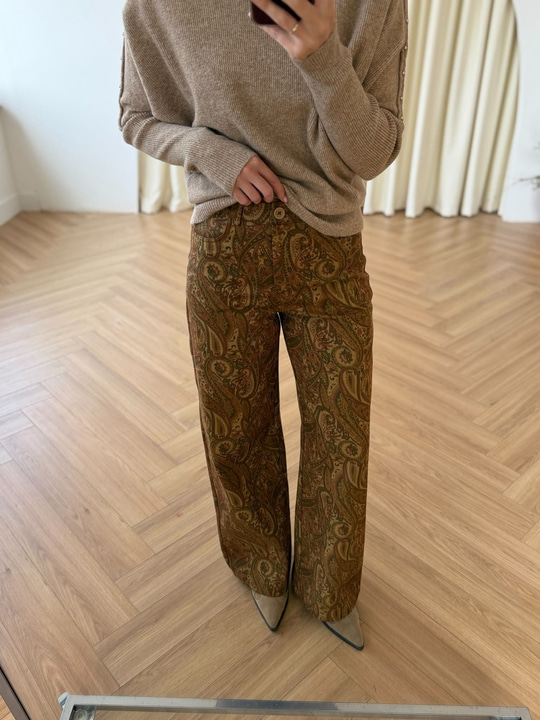 Şal Desen Pantolon