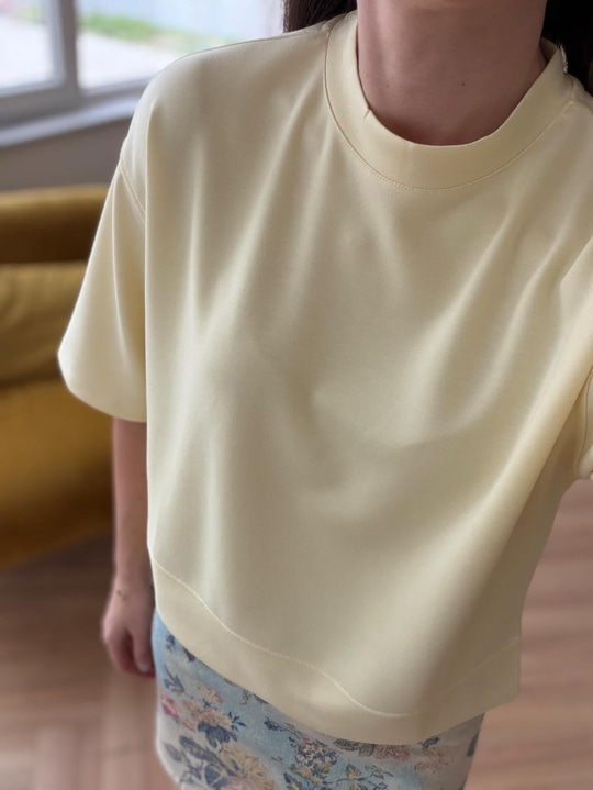 Sarı Basic Tshirt