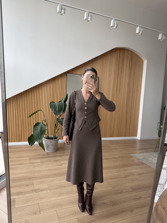 Selanik Kumaş Vizon Takım