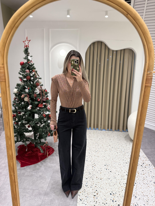 Simli Rose Gold Bodysuit