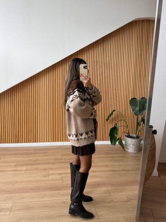 Yumoş Etnik Desen Hırka