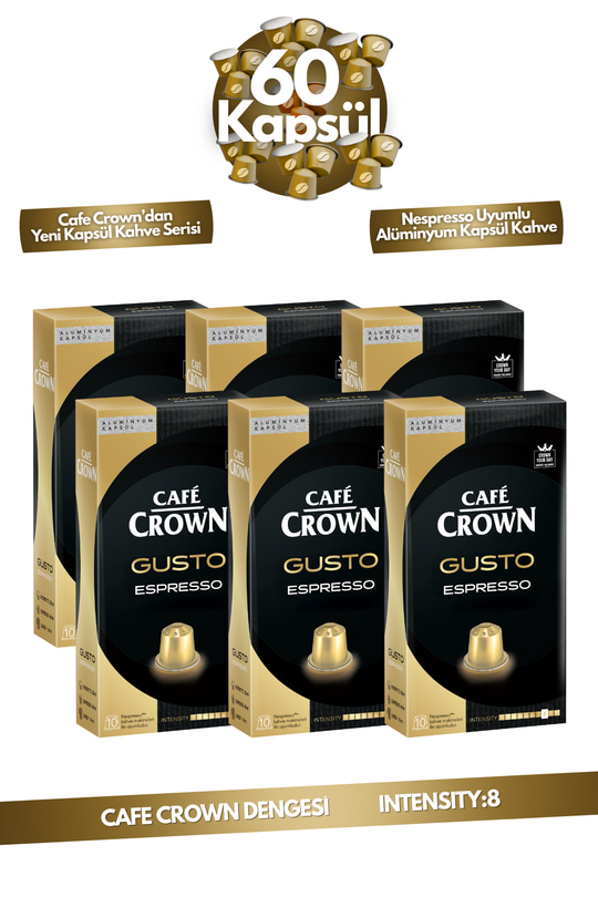 60'lı Gusto Kapsül Kahve Nespresso Uyumlu Avantajlı Paket