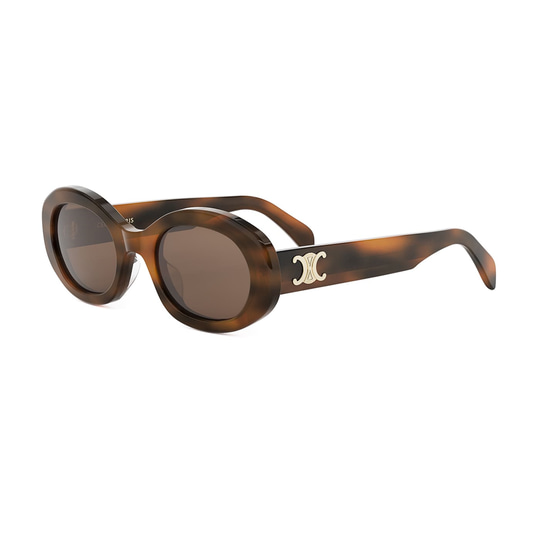 Celine Triomphe CL 40194U 96A Kahverengi Oval Kadın Güneş Gözlüğü