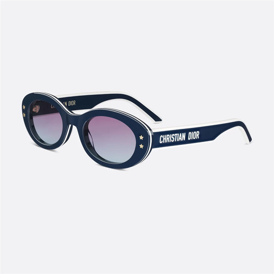Christian Dior ターコイズ 長傘 ストライプ DIORPACIFIC B4I 30G2 Oval Lacivert Kadın Güneş Gözlüğü | Brandeyes