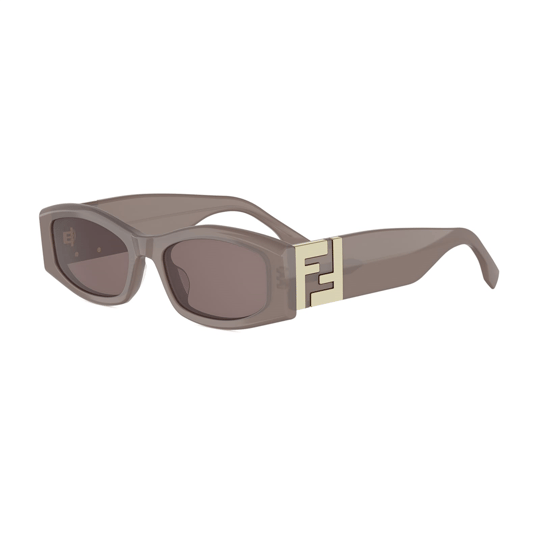 Fendi Forever Fendi FE 40204I 53E Havana Dikdörtgen Kadın Güneş