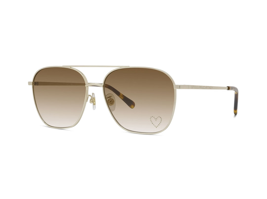 Stella McCartney Loveheart Geometrik Rose Gold Kadın Güneş Gözlüğü