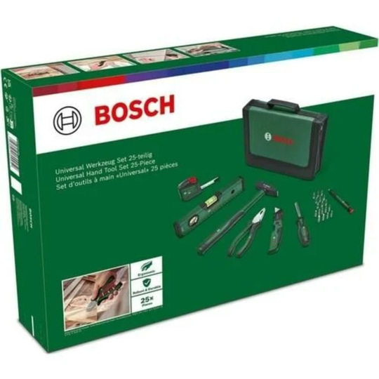 BOSCH 1600A02BY6 Dolu Takım Çantası - El Aleti Seti Universal Set 1 25 Parça