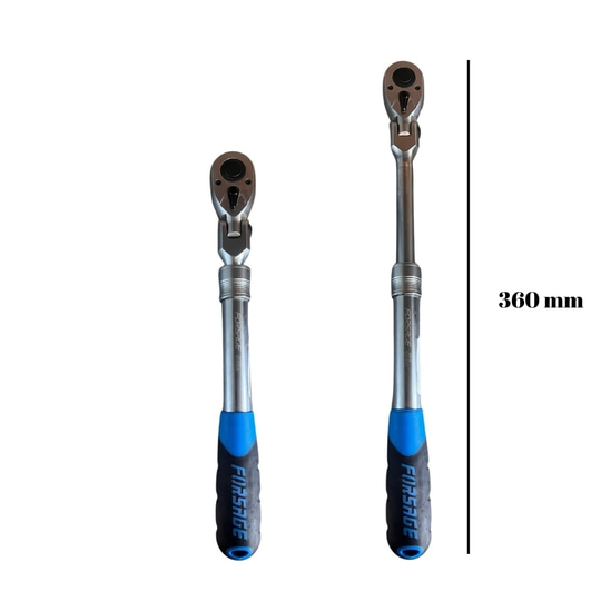 FORSAGE 1/2 Mafsallı Uzatmalı Lokma Cırcır Kolu 360 mm