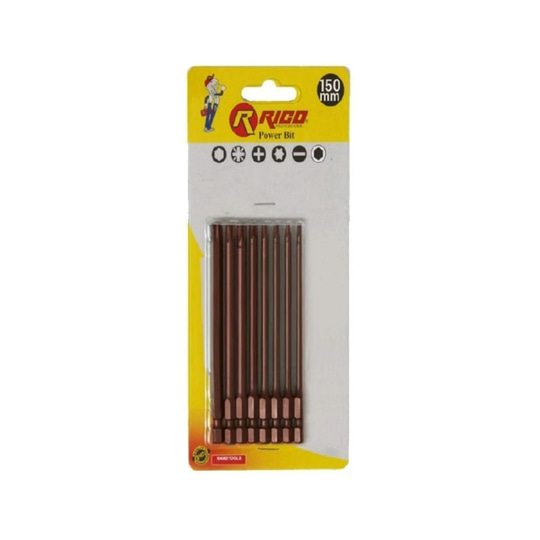 RICO Matkap Ucu Torx Bits Uç Seti Takımı S2 Çelik 150 mm 8 Parça