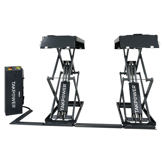 TAKPOWER 3.5 Ton Makaslı Hidrolik Araç Kaldırma Lifti 2 Metre