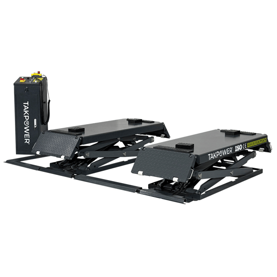 TAKPOWER 3.5 Ton Makaslı Hidrolik Araç Kaldırma Lifti 2 Metre