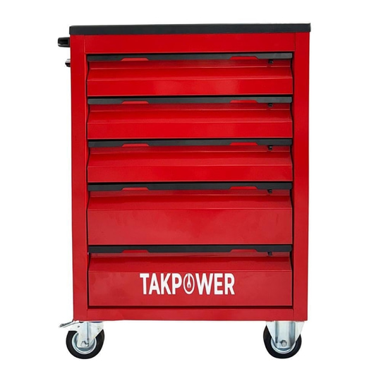 TAKPOWER Takım Tezgahı ve Takım Arabası Profesyonel Atölye Seti Kırmızı