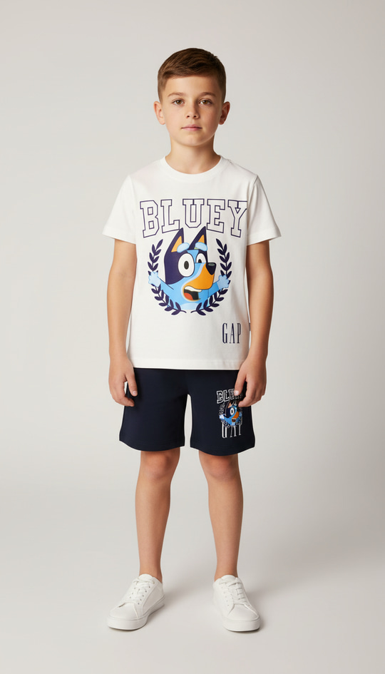 Bluey Şortlu Takım