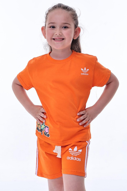 Hello Kitty Spor Logolu Şortlu Takım