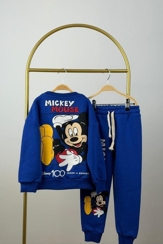 Mickey Mouse Disney Yüzüncü Yıl Baskılı Eşofman Takımı