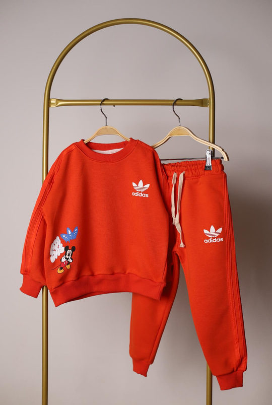 Sporcu Mickey Logo Detaylı Eşofman Takımı