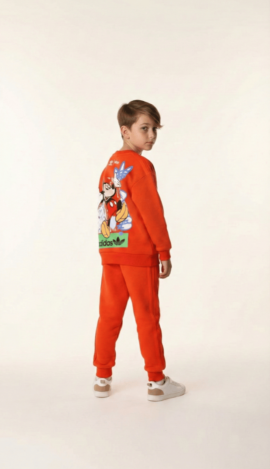 Sporcu Mickey Logo Detaylı Eşofman Takımı