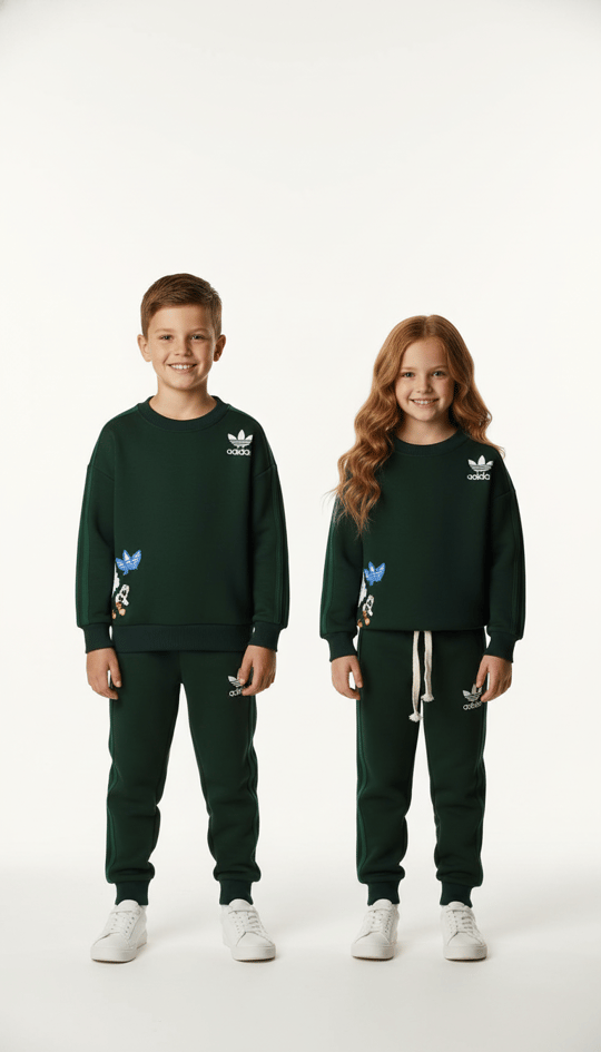 Sporcu Mickey Logo Detaylı Eşofman Takımı