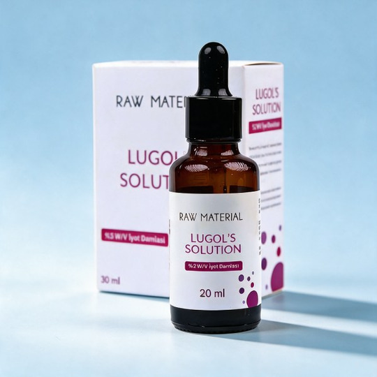Raw Material Lugol's Solution İyot %2 Damla 30 ml | %2 İyot & %4 Potasyum İyodür |