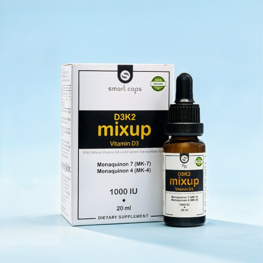 Smart Caps D3K2 Mixup 20 ml Damla (1000 IU D3 + 30 mcg K2 Vitamini)