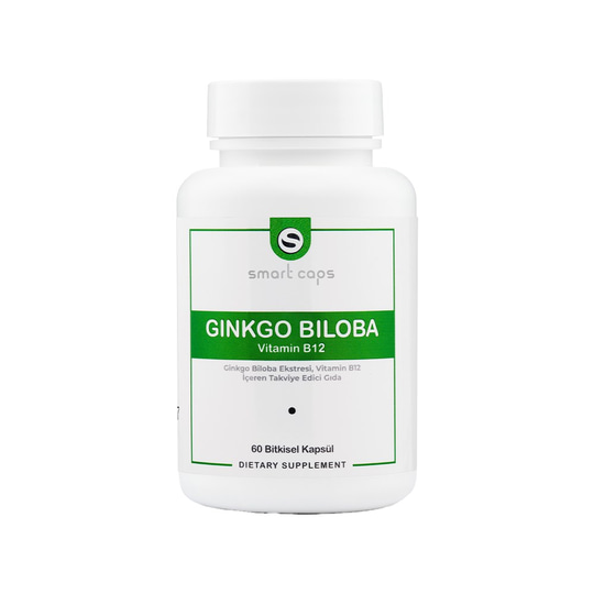 Smart Caps Ginkgo Biloba + B12 60 Kapsül