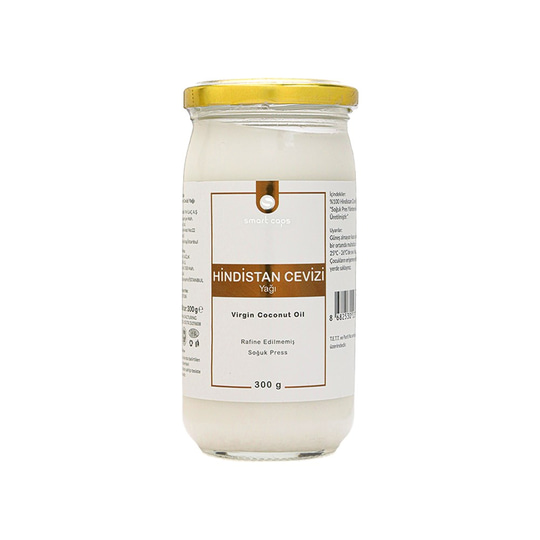 Smart Caps Hindistan Cevizi Yağı 300 gr - (%100 Bitkisel, Virgin Coconut Oil)