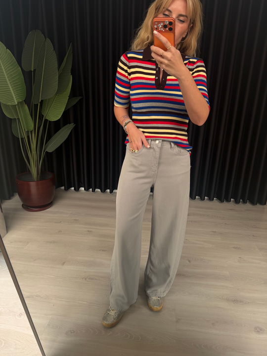 Gri , Yumuşacık Tencel Jean Pantolon