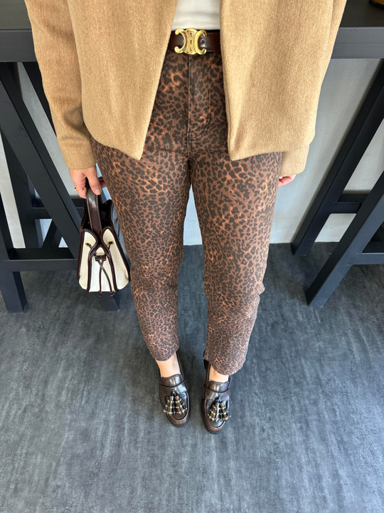 Orijinal Marka , Acı Kahve Leopar Desenli , Likralı Jean