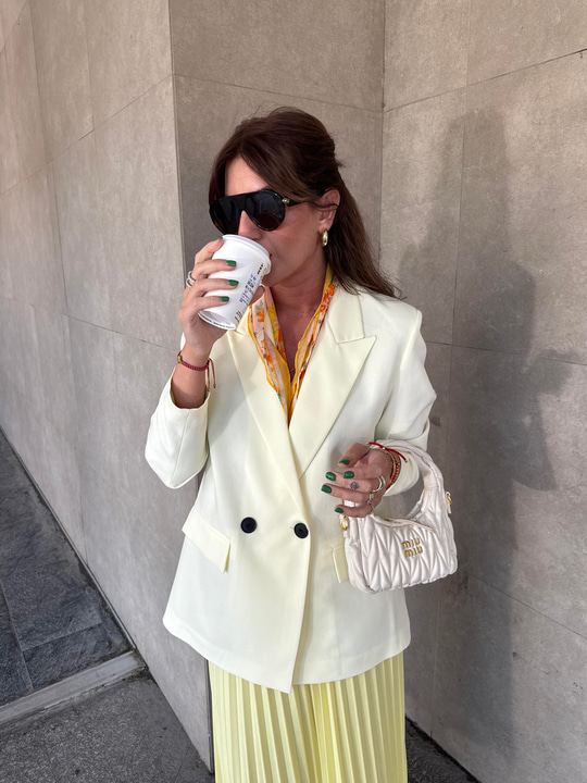 Tereyağ Sarısı , Premium Blazer Ceket