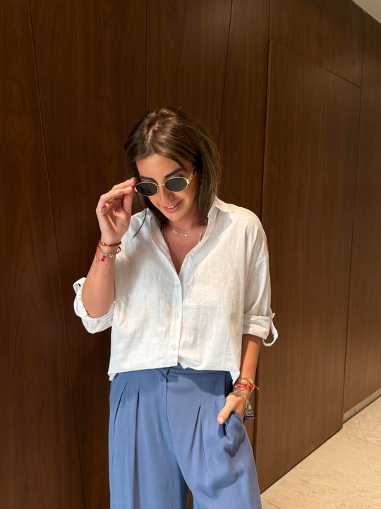 Arkası Tencel , Çiçek Desenli , Poplin Gömlek