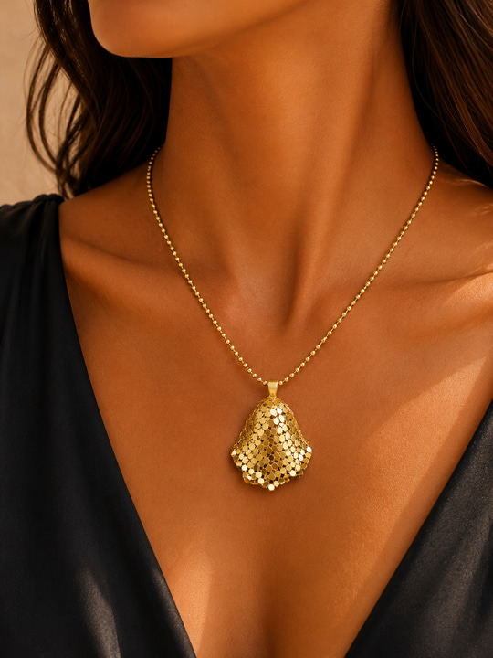 Orijinal Model , Gold Pullu Kolye