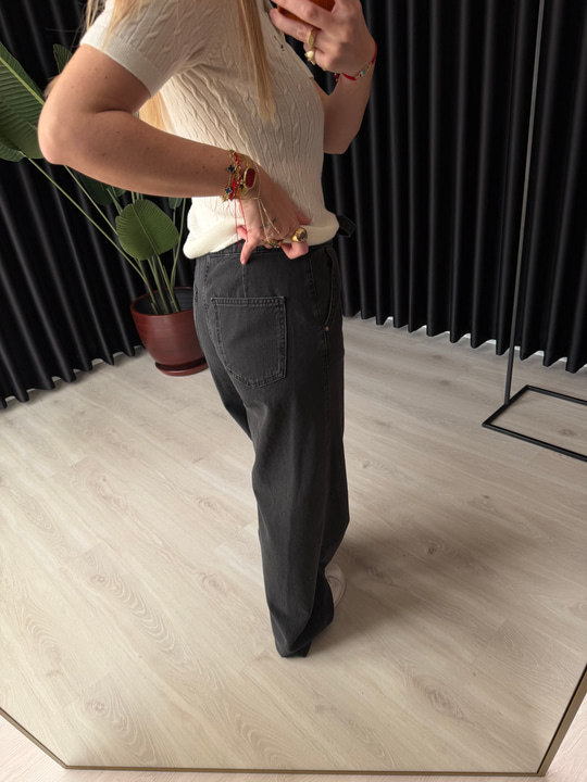 Orijinal Marka , Beli Lastikli , Yumuşacık , Antrasit Palazzo Jean