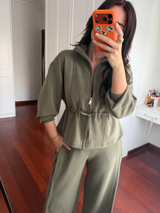 Orijinal Model , Belden Ayarlamalı , Premium Haki Modal Takım