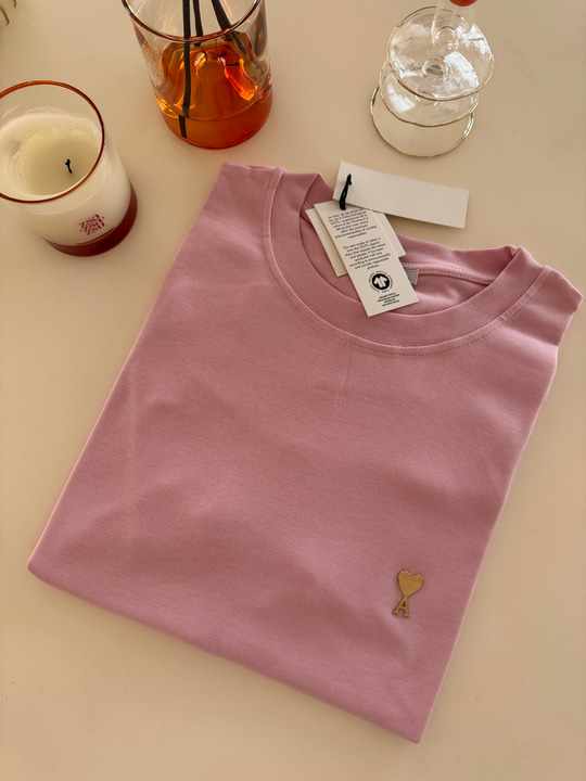 Orijinal Marka , Metal Logolu , %100 Cotton , Pembe T-shirt