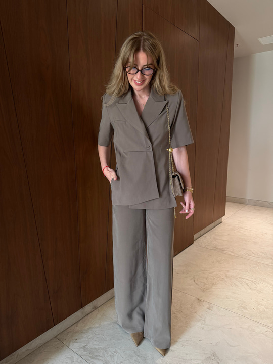 Orijinal Model , Premium Tencel , Vizon , Kruvaze Ceket & Pantolon Takım