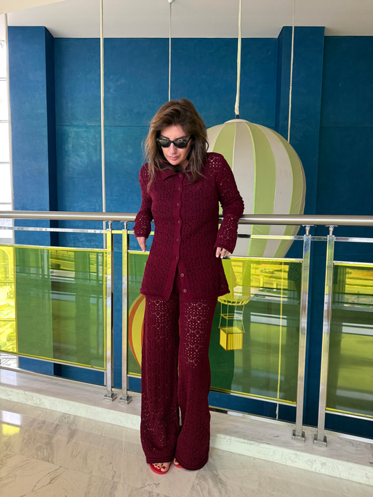 Komple Ajurlu , Bordo Takım