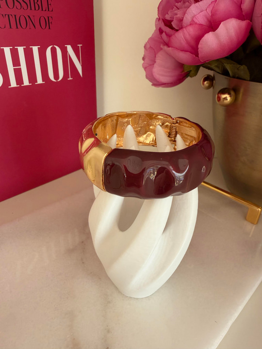 Bordo & Gold Kelepçe