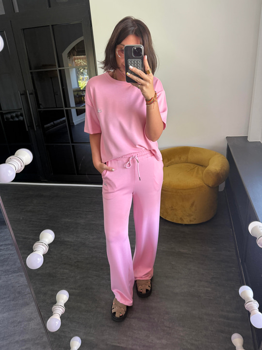 Orijinal Marka, Kısa Kollu Pembe Modal Takım