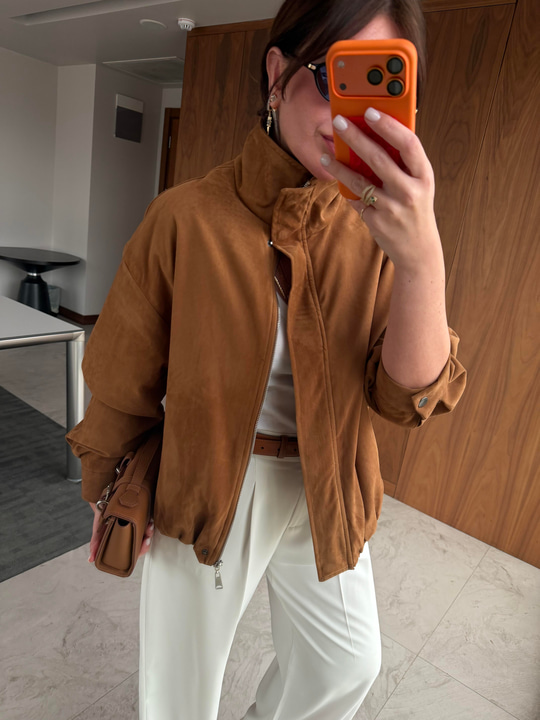 Premium Süet Taba Ceket