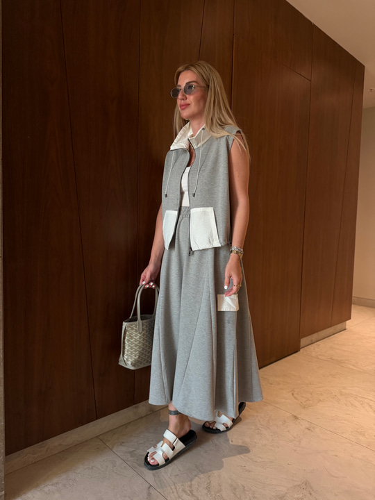 Orijinal Model , Paraşüt Garnili , Premium Etek & Yelekli Takım