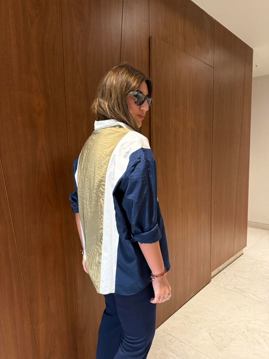Tencel Paraşüt & Poplin Mix , Tasarım Gömlek