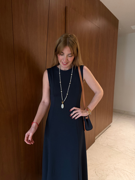 Premium Modal Elbise & Bomber Ceket , Lacivert Takım