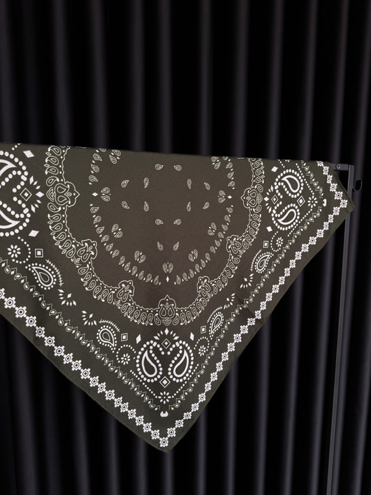 70x70 cm Haki Paisley Şal