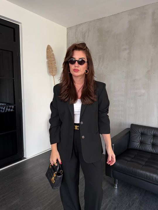 Siyah , Blazer Ceket