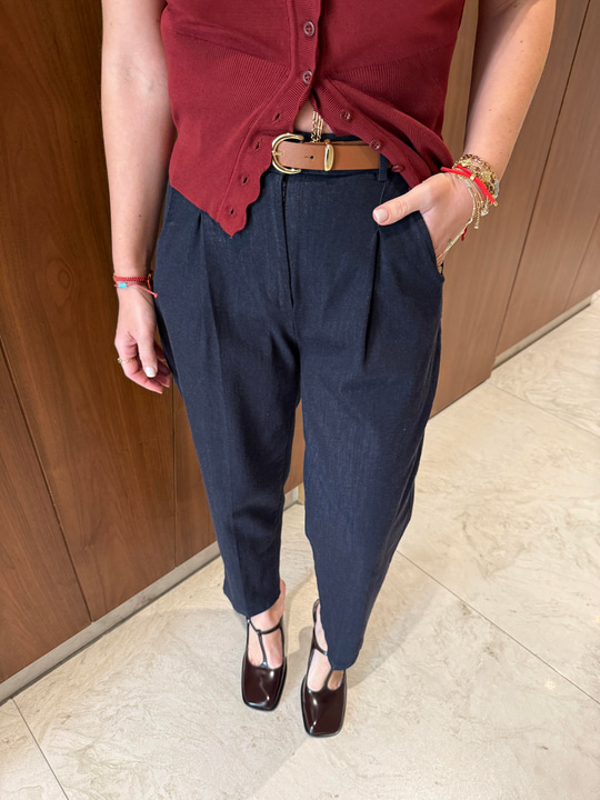 Taba Kemerli , Likralı Gabardin , Havuç Model , Jean Pantolon