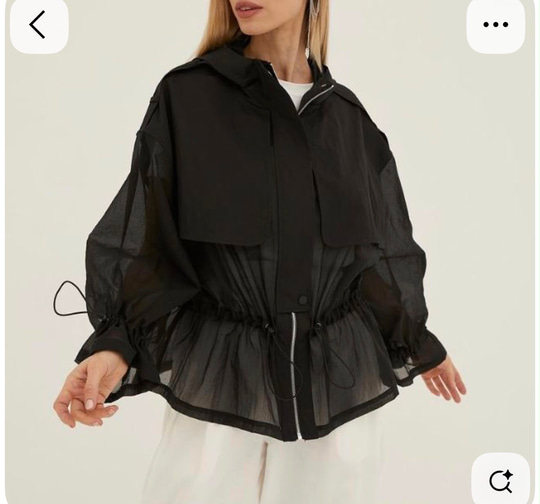 Orijinal Model , Organze Detaylı , Siyah Ceket