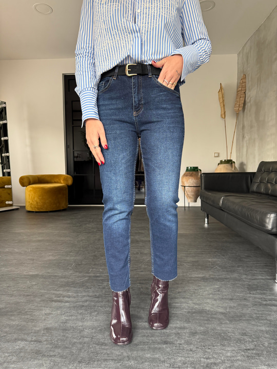 Orijinal Marka , Büyük Beden Aralığı , Kesik Paça , Likralı Blue Jean