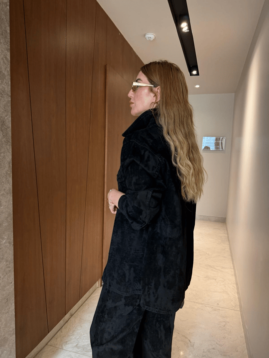 Orijinal Model , Premium , Siyah Süet Gömlek